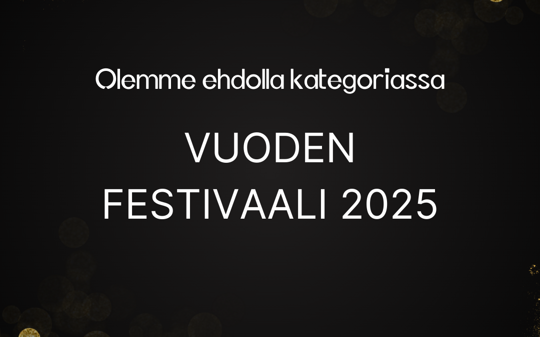 Kaustinen Folk Music Festival ehdolla Vuoden festivaaliksi Musiikki x Median Industry Awards -gaalassa